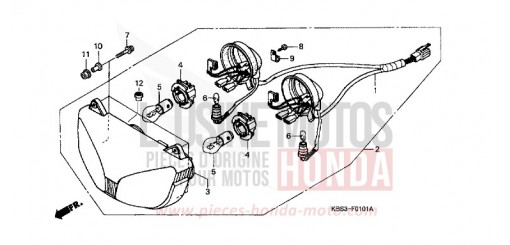 PROJECTEUR (2) NSR125RW de 1998